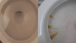 Inodoro con manchas